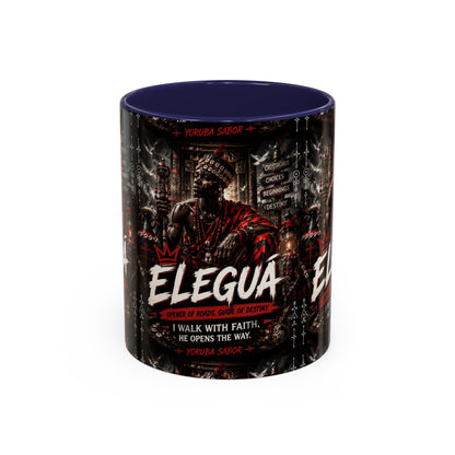 Eleguá Ceramic Coffee Mug – Yoruba Orisha Guardian & Crossroads Design (11/15oz)