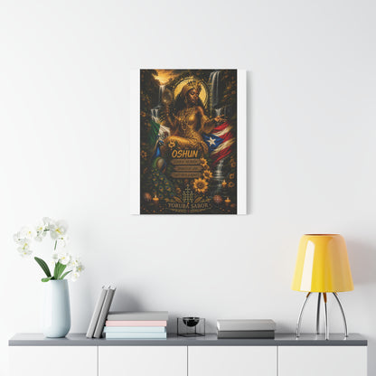 Oshun Goddess Canvas Print — Queen of the Rivers Wall Art
