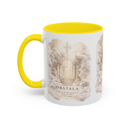 Yoruba Sabor Colorful Accent Coffee Mug – Ceramic Cultural Gift & African-Inspired Drinkware