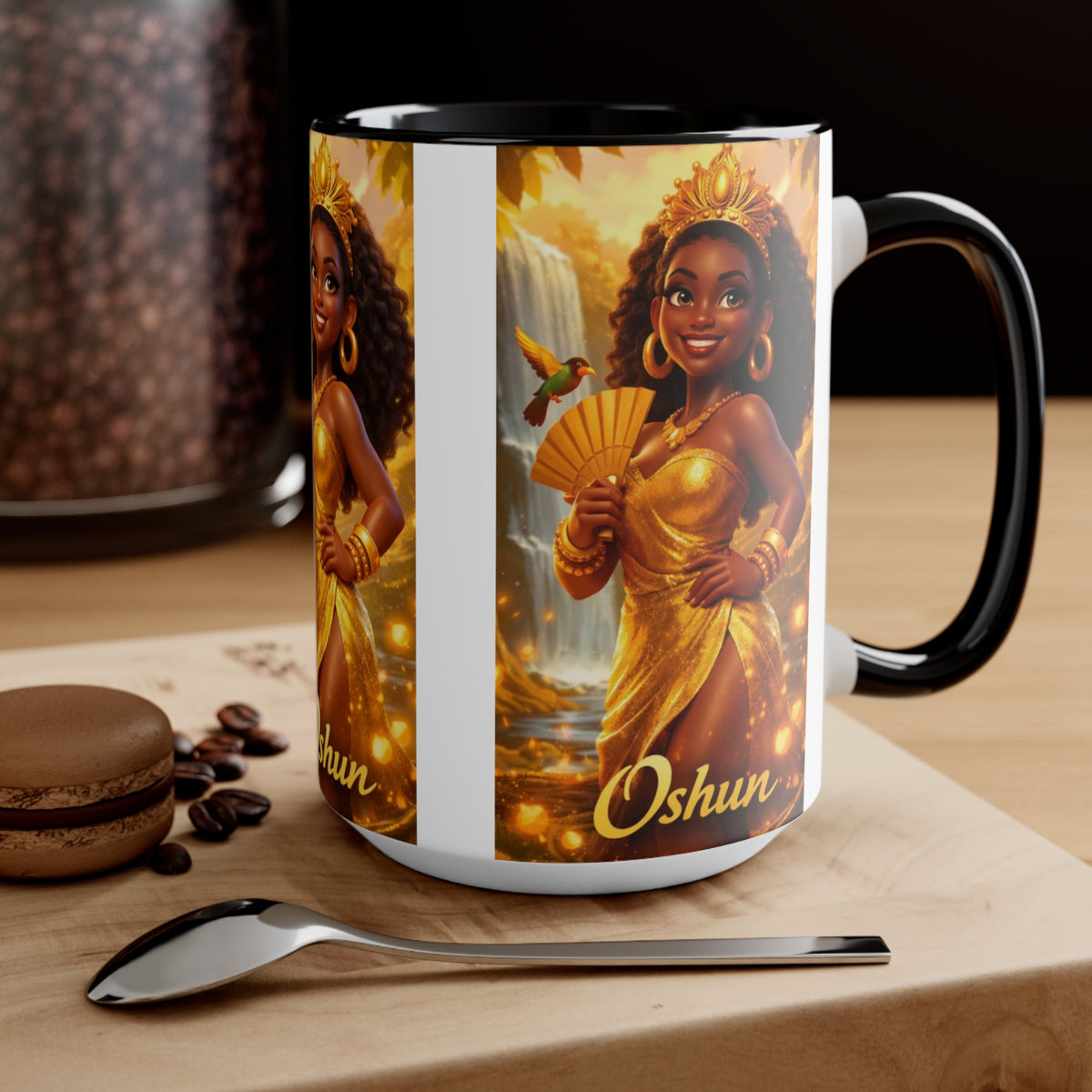 Classic Two-Tone Accent Mug – Personalized Ceramic Coffee Cup (11oz & 15oz)