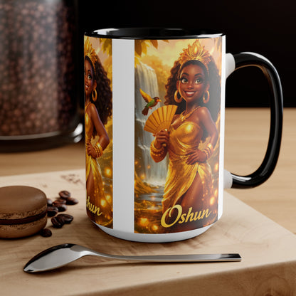 Classic Two-Tone Accent Mug – Personalized Ceramic Coffee Cup (11oz & 15oz)