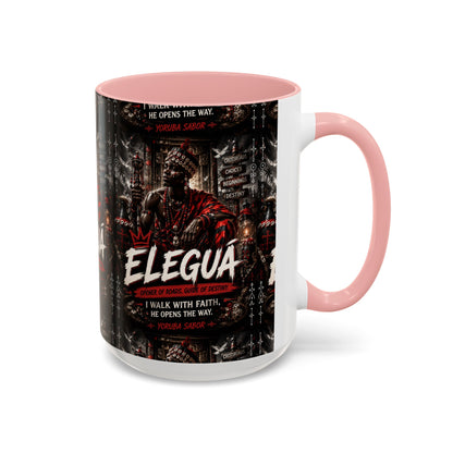 Eleguá Ceramic Coffee Mug – Yoruba Orisha Guardian & Crossroads Design (11/15oz)