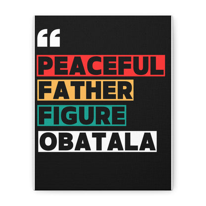 Peaceful Father Figure Obatala Matte Canvas Wall Art