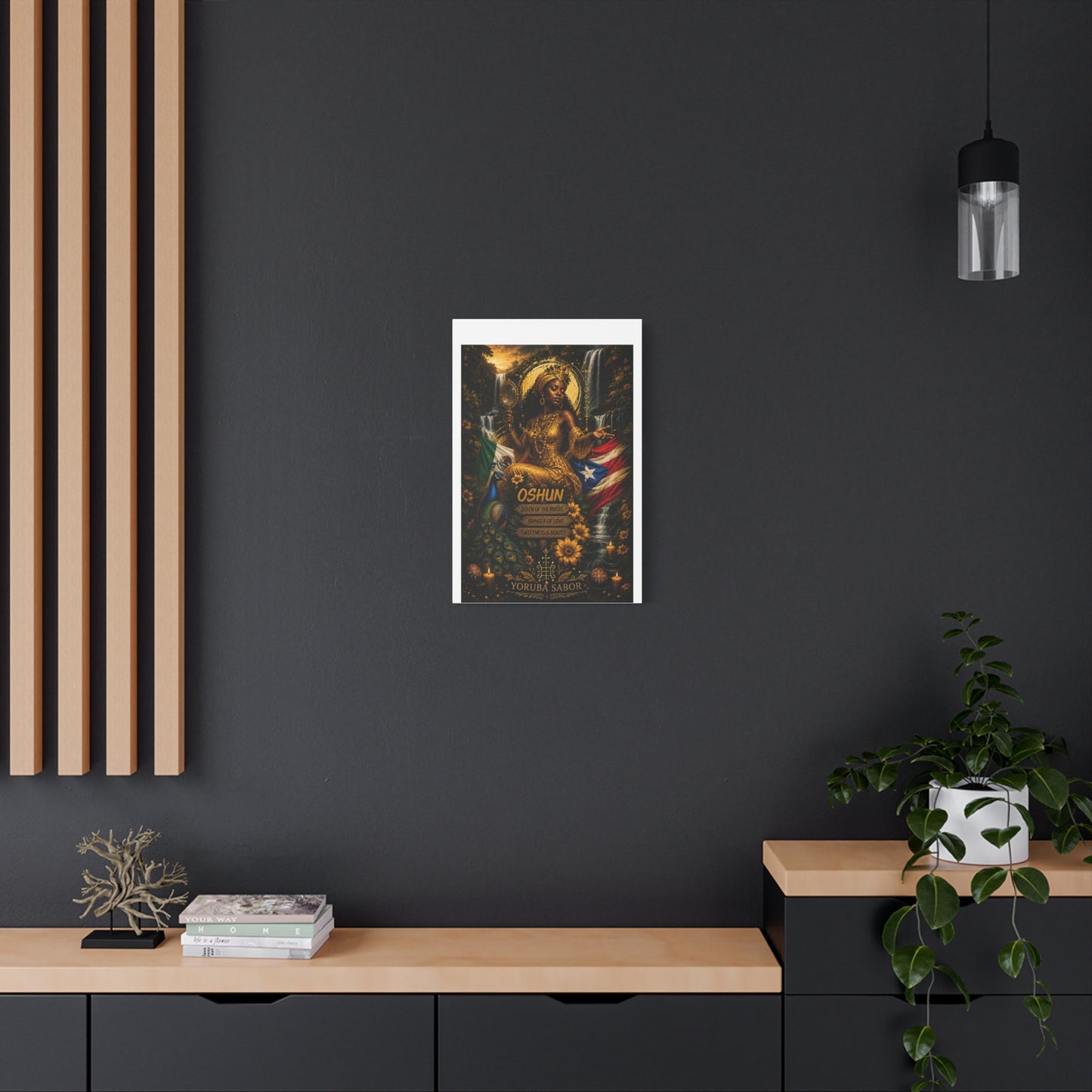Oshun Goddess Canvas Print — Queen of the Rivers Wall Art