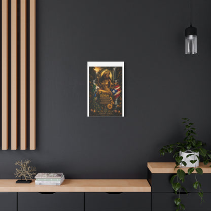 Oshun Goddess Canvas Print — Queen of the Rivers Wall Art