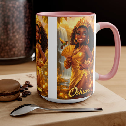 Classic Two-Tone Accent Mug – Personalized Ceramic Coffee Cup (11oz & 15oz)