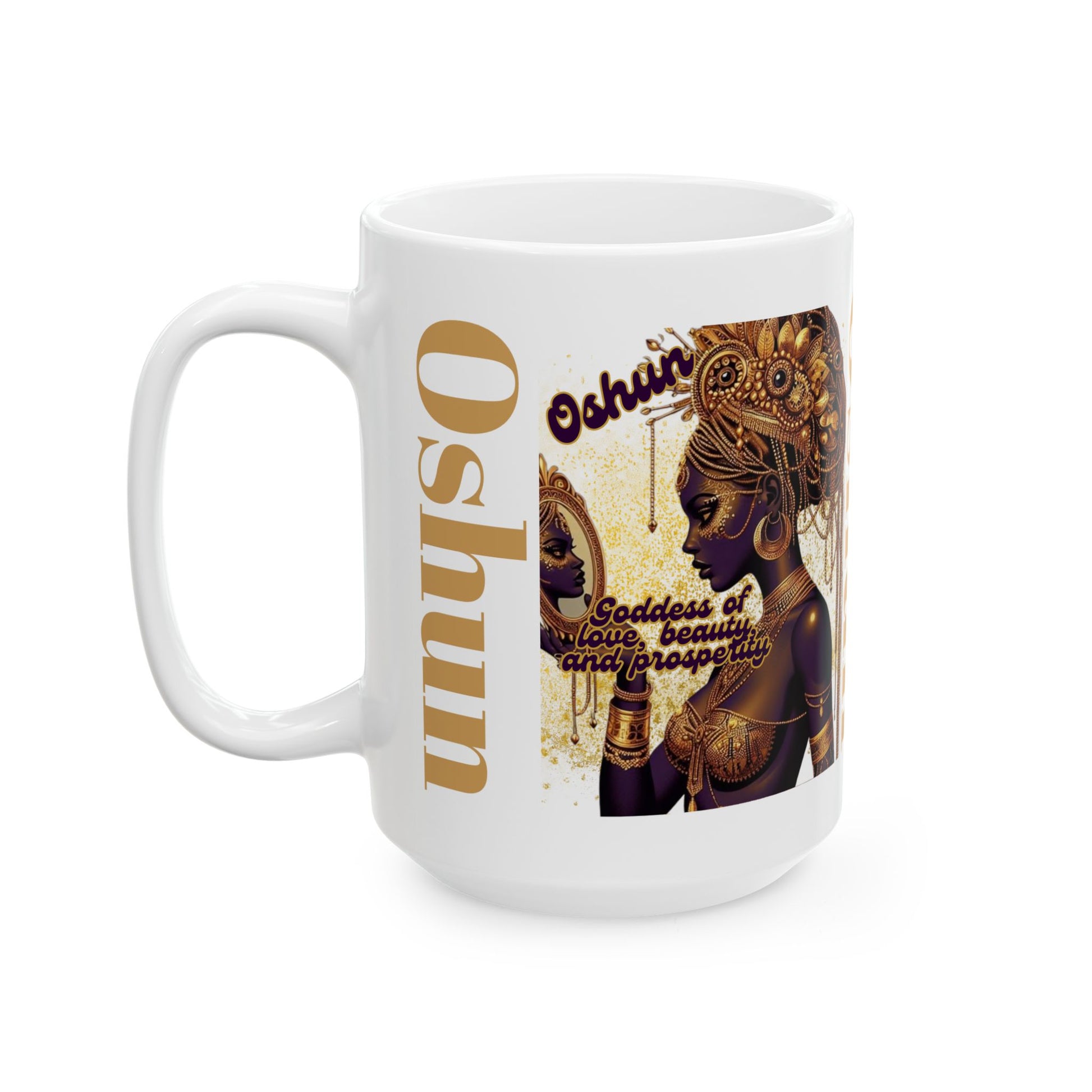 Elegua Design Ceramic Mug–Colorful Coffee Cup Gift | Yoruba-sabor LLC