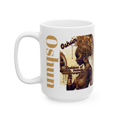 Elegua Design Ceramic Mug–Colorful Coffee Cup Gift | Yoruba-sabor LLC