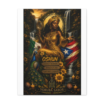 Oshun Goddess Canvas Print — Queen of the Rivers Wall Art