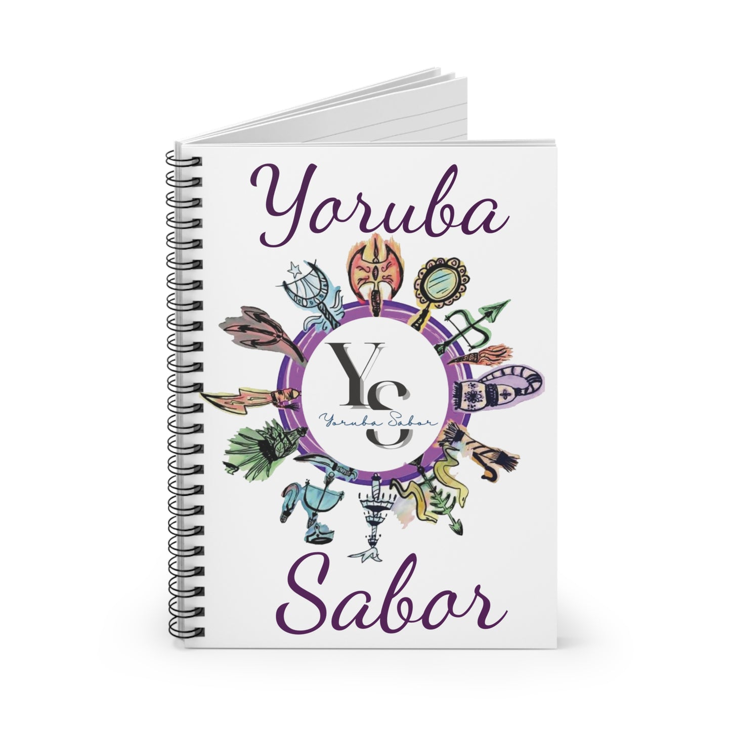 Yoruba Sabor Spiral Notebook - Inspirational Design for Creatives