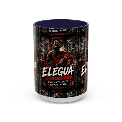 Eleguá Ceramic Coffee Mug – Yoruba Orisha Guardian & Crossroads Design (11/15oz)