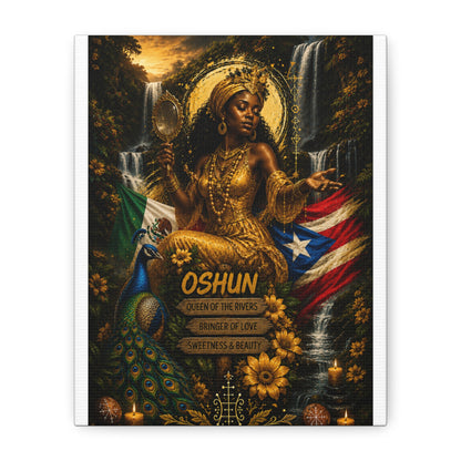 Oshun Goddess Canvas Print — Queen of the Rivers Wall Art