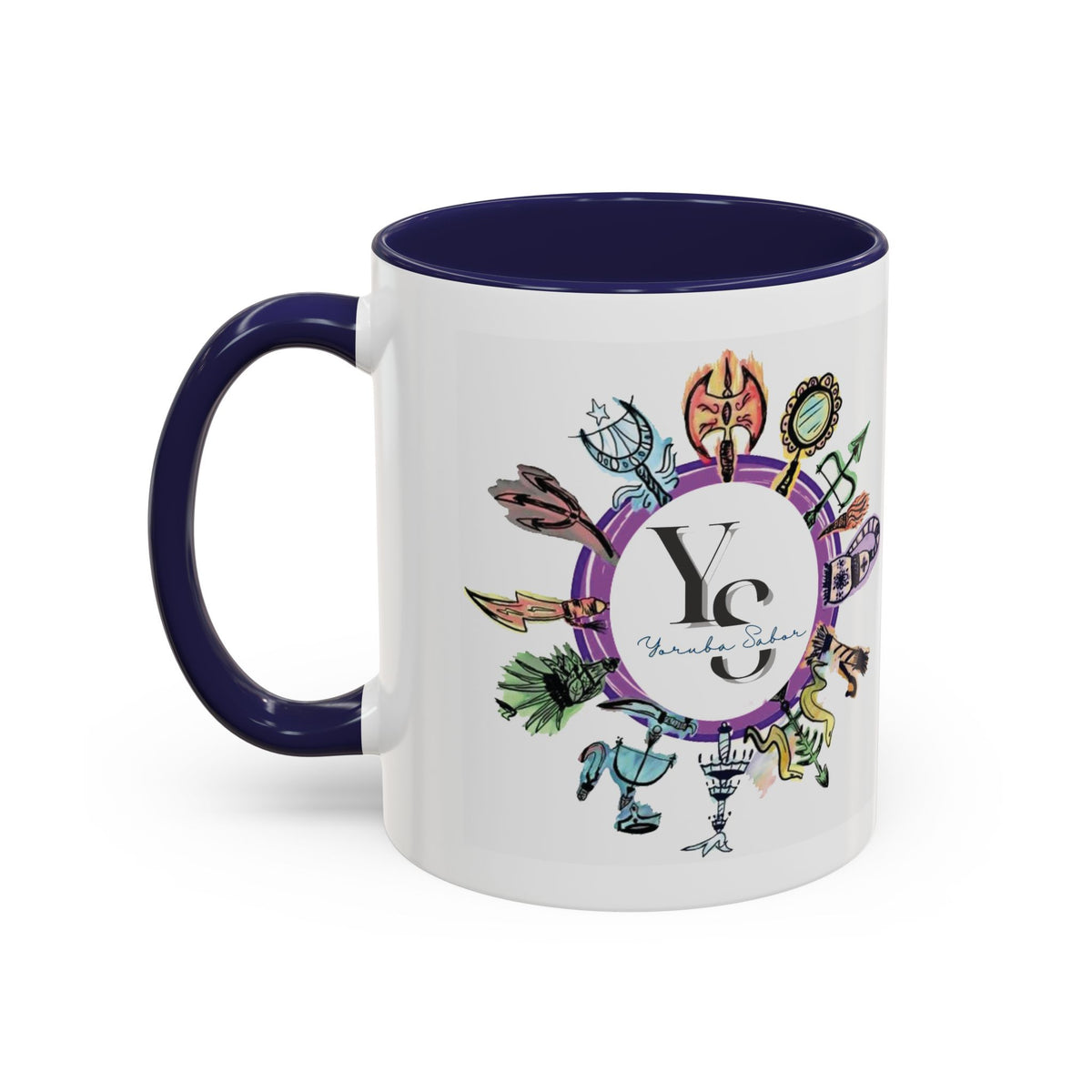 Yoruba Sabor Colorful Accent Coffee Mug