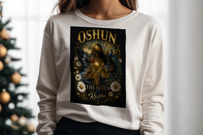 Oshun Sweatshirt – Afrocentric Goddess & Spiritual Design