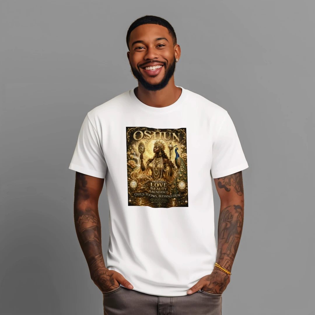 Oshun Yoruba Orisha T-Shirt – Yoruba-Inspired Cultural Tee