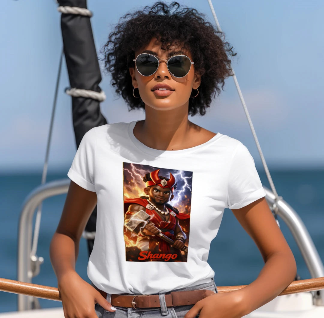 Shango Thunderfire T-Shirt – Power, Lightning & Warrior Spirit