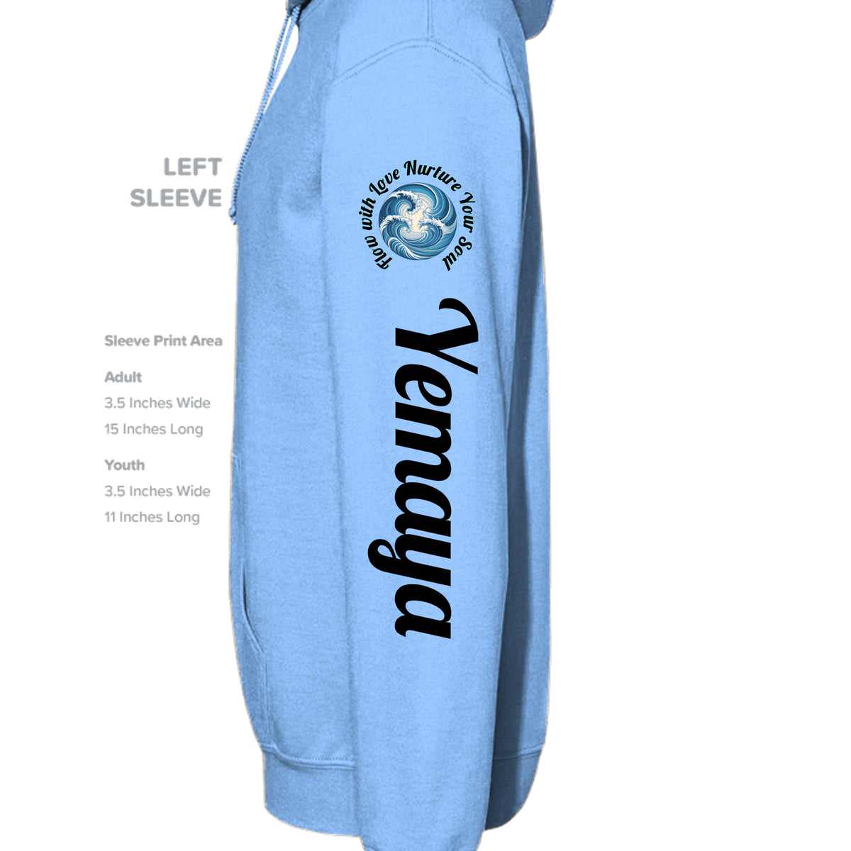 CAROLINA BLUE - G185 - SLEEVE_LEFT