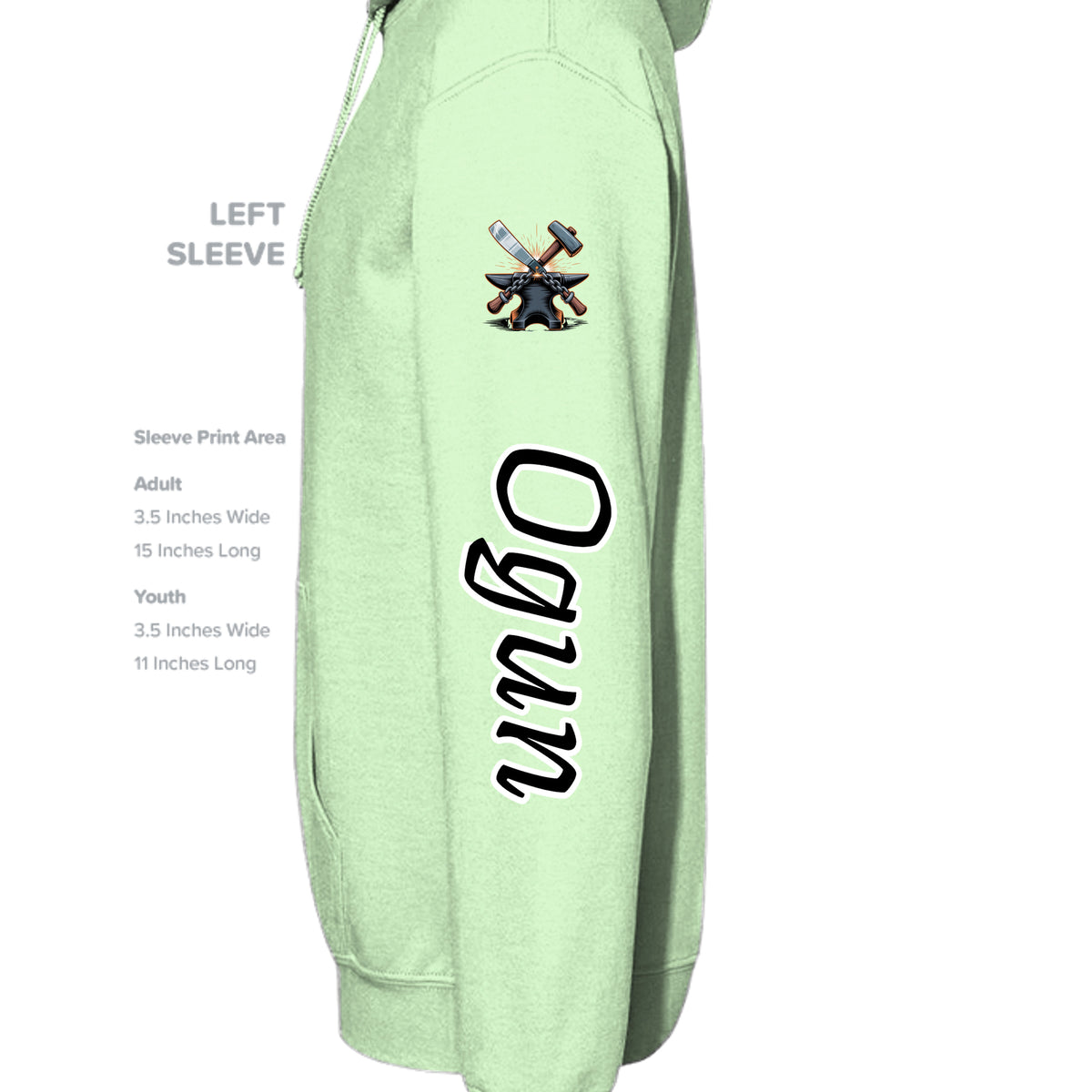 Mint Green - G185 - SLEEVE_LEFT