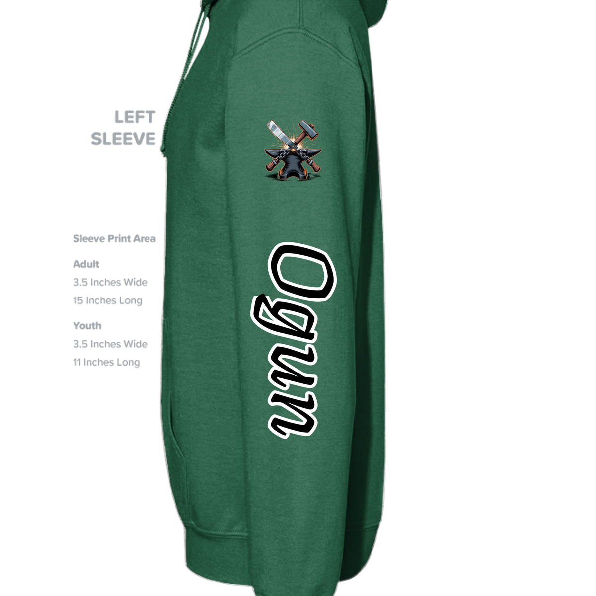 Fan Dark Green - G185 - SLEEVE_LEFT