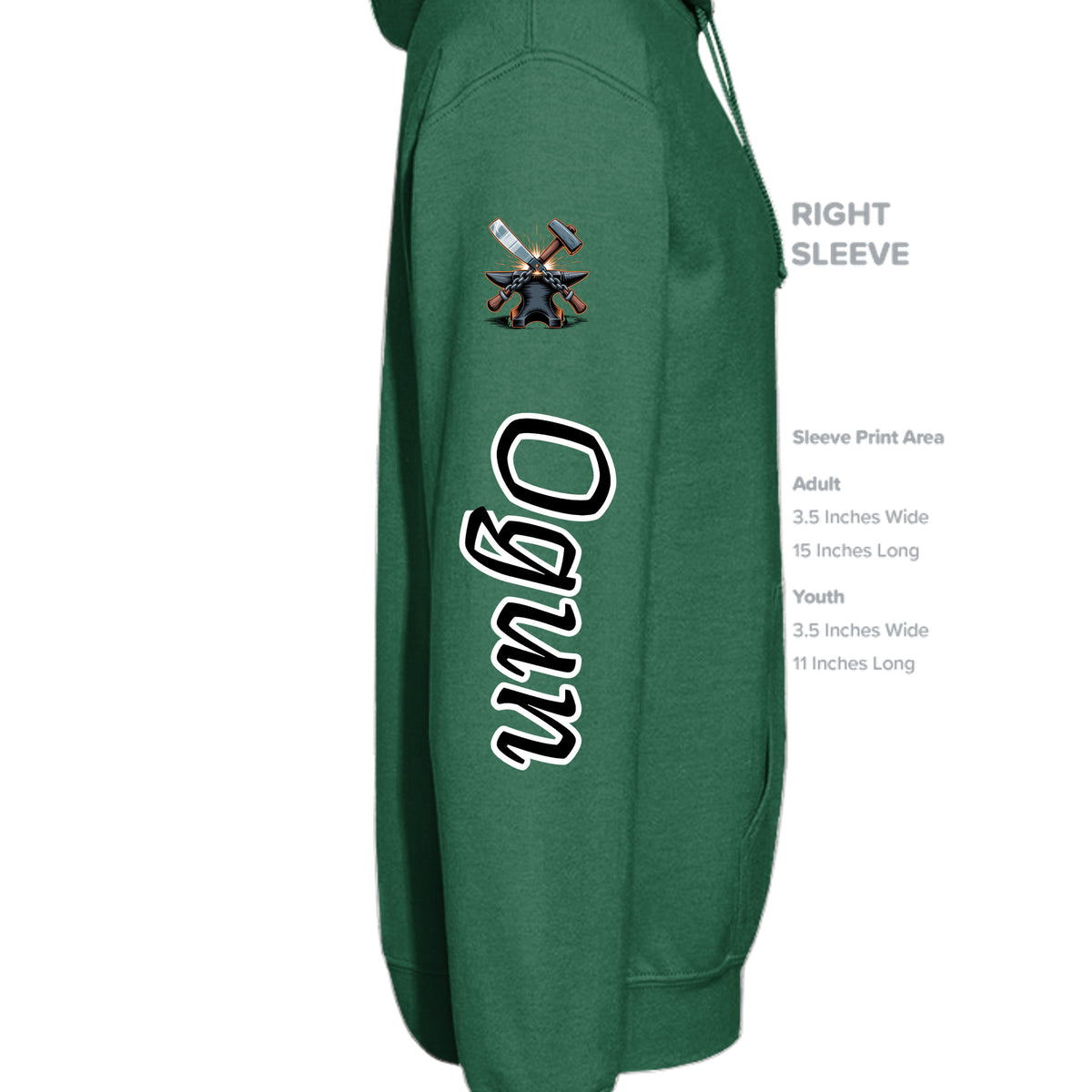 Fan Dark Green - G185 - SLEEVE_RIGHT