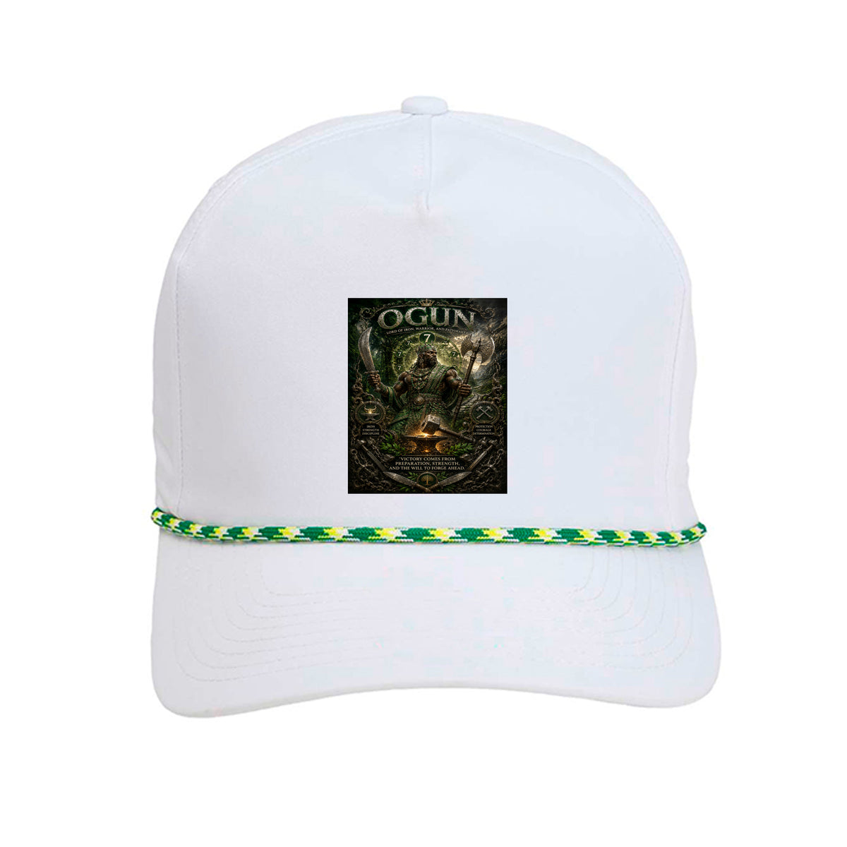 White/ Green-Yellow - 5054 - FRONT