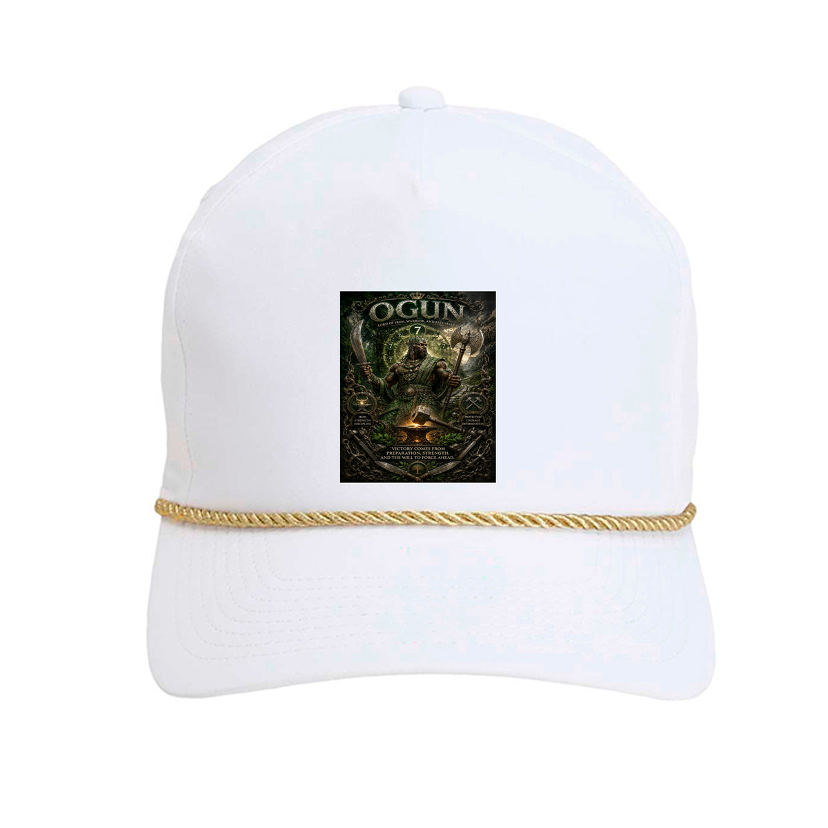 White/ Metallic Gold - 5054 - FRONT