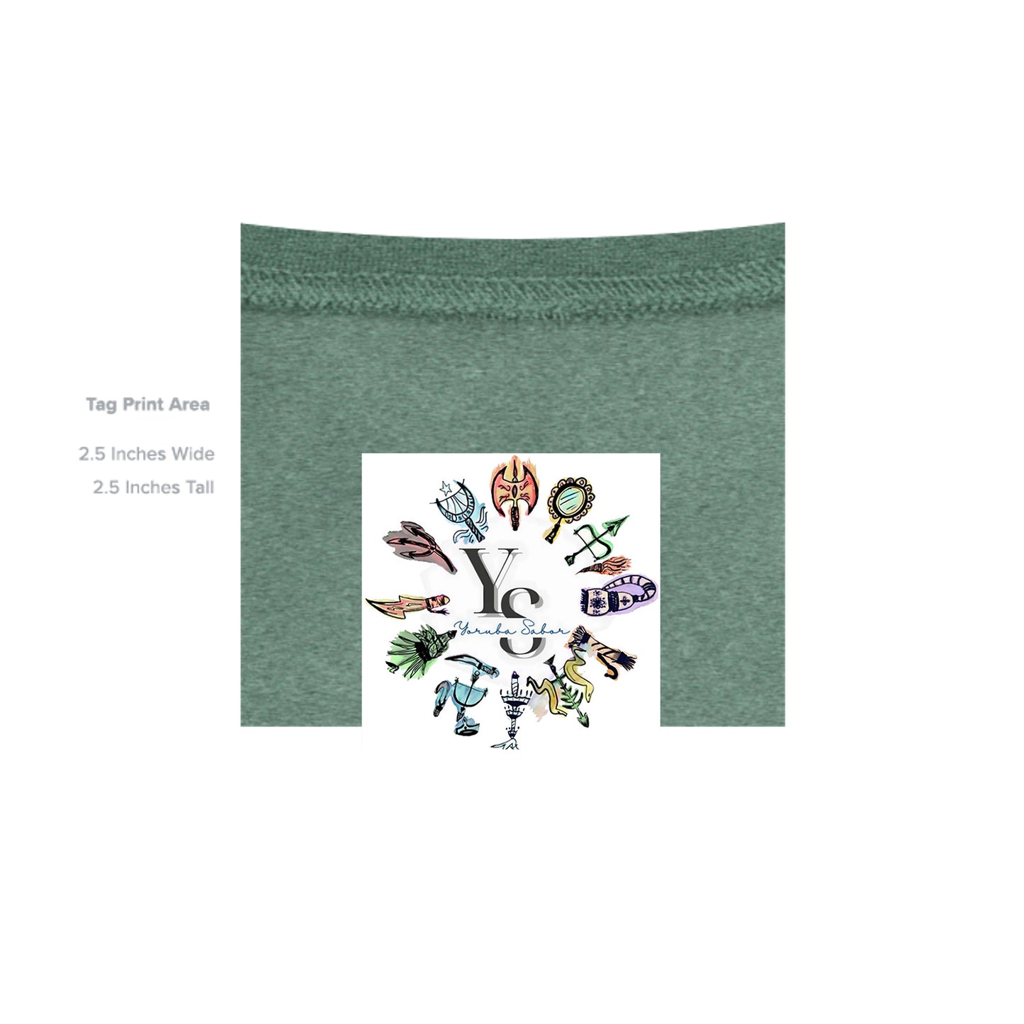 HEATHER SPORT DARK GREEN - G180 - INSIDE_TAG_LINE